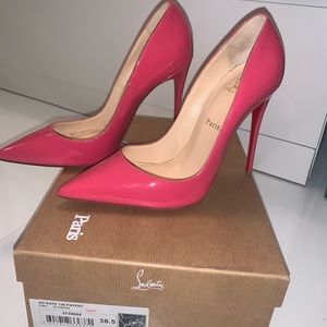 Christian Louboutin So Kate Patent 120 in Bonbon